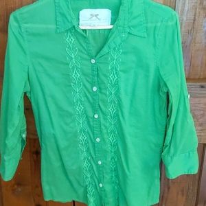 Banana republic button down with embroidery